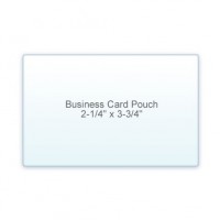 Business Card Pouch 2 1/4" x 3 3/4" 5 Mil (3/2)