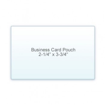 Business Card Pouch 2 1/4" x 3 3/4" 7 Mil (5/2)