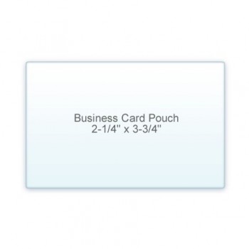 Business Card Pouch 2 1/4" x 3 3/4" 10 Mil (7/3)