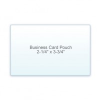 Business Card Pouch 2 1/4" x 3 3/4" 10 Mil (7/3)