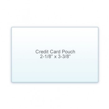 Credit Card Pouch 2 1/8" x 3 3/8" 7 Mil (5/2)