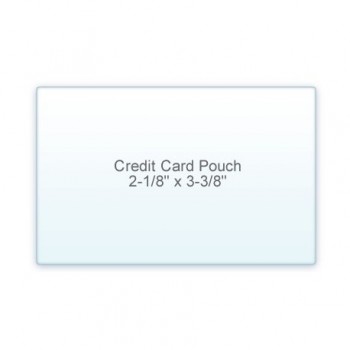 Credit Card Pouch 2 1/8" x 3 3/8" 10 Mil (7/3)