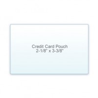 Credit Card Pouch 2 1/8" x 3 3/8" 10 Mil (7/3)