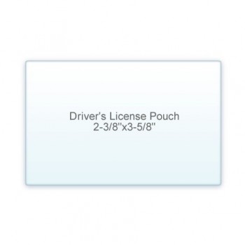 Drivers License Pouch 2 3/8" x 3 5/8" 5 Mil (3/2)