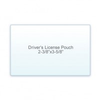 Drivers License Pouch 2 3/8" x 3 5/8" 5 Mil (3/2)