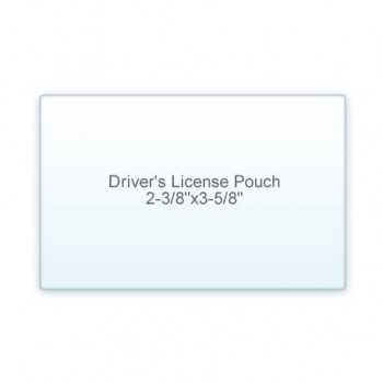 Drivers License Pouch 2 3/8" x 3 5/8" 7 Mil (5/2)