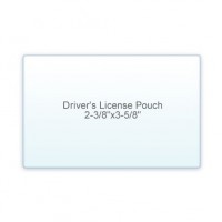 Drivers License Pouch 2 3/8" x 3 5/8" 7 Mil (5/2)