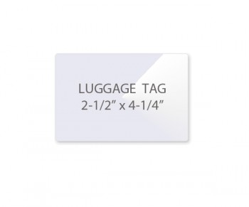 Luggage Tag Pouches w/o Slot 2 1/2" x 4 1/4" 7 Mil (5/2)