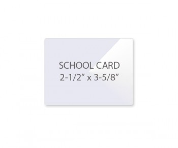 School Card Pouch 2 1/2" x 3 5/8" 7 Mil